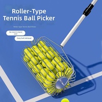 Ramasseur de balles de tennis léger de type rouleau, outil pratique pour la collecte des balles, équipement réglable, modèle tambour 22-23