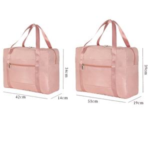 נשים בנות 'לשאת-על נסיעות tote ספורט לשק חול תיק מטען עם סגירת רוכסן עשוי פוליאסטר - Product Image 4