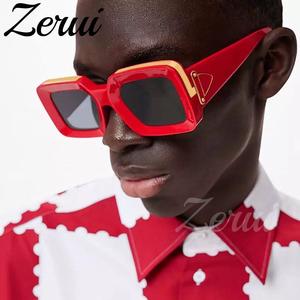 Gafas de sol cuadradas de estilo Ins <span class=keywords><strong>para</strong></span> hombre y <span class=keywords><strong>mujer</strong></span>, anteojos de sol <span class=keywords><strong>modernos</strong></span> de lujo, <span class=keywords><strong>2022</strong></span> - Product Image 1