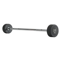 Yunfa B008 Ensemble de barres d'haltères fixes unisexes en caoutchouc et métal durables et écologiques, garantie de qualité de 2 ans, capacité de poids de 5 kg à 50 kg