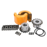 En stock, accouplement de chaîne à rouleaux universel en acier SFS, rigide, traité par oxydation, faible bruit, avec personnalisation OEM