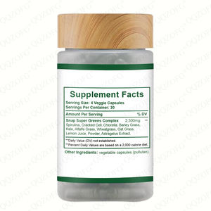 Laku keras kapsul <span class=keywords><strong>Spirulina</strong></span> Chlorella 120 hitungan bantuan detoksifikasi antioksidan suplemen klorofil kuat untuk dewasa - Product Image 2
