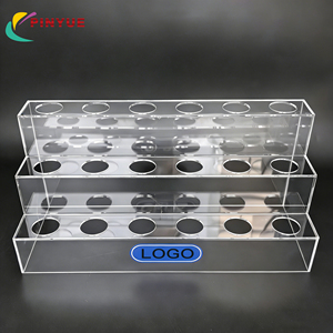 Support <span class=keywords><strong>de</strong></span> Présentation en Acrylique Transparent à 3 Niveaux pour Étiquettes <span class=keywords><strong>de</strong></span> Prix, Articles <span class=keywords><strong>de</strong></span> Papeterie, Porte-Stylos et Présentoirs à Diviseurs - Product Image 1
