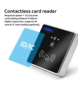 Lecteur RFID QR noir pour contrôle d'accès PC, lecteur de carte 13,56 MHz ISO 14443A MIFARE pour système de verrouillage de porte d'accès aux ascenseurs - Product Image 5