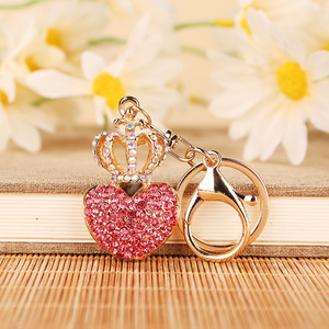 Thời Trang Hình Trái Tim Keytag Dễ Thương Tình Yêu Kim Loại Trái Tim Sang Trọng Kim Cương Keyfob Bling Pha Lê Rhinestone <span class=keywords><strong>Keyholder</strong></span> - Product Image 5
