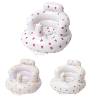 VFUN V029 Siège bébé gonflable pliable moderne sans BPA en PVC de qualité alimentaire, pour apprendre à s'asseoir, canapé portable pour repas, bain, alimentation et jeux