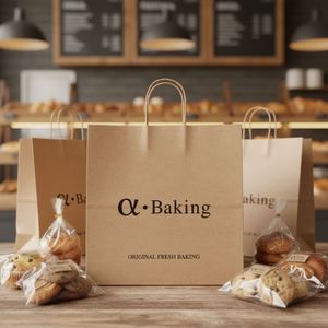 Bolsas de Papel con Logotipo Personalizado al por Mayor, Bolsas de Regalo Negras y Marrones de Lujo con Asas, Empaque Ecológico y Duradero para Minoristas - Product Image 3