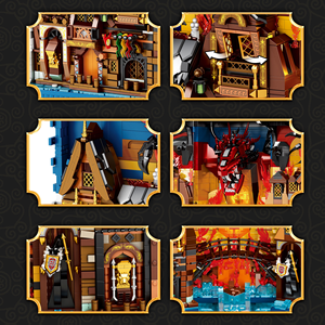 Reobrix 66035 3398PCS Série Architecturale Le Bureau du <span class=keywords><strong>Hobbit</strong></span> Modèle de Blocs de Construction Jouet Éducatif Technique Cadeau de Festival - Product Image 6