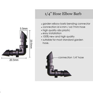 Accessoire Micro Spray 4/7 <span class=keywords><strong>Coude</strong></span> barbelé double et simple Bouchon à quatre voies <span class=keywords><strong>pour</strong></span> l'<span class=keywords><strong>arrosage</strong></span> et l'irrigation - Product Image 4