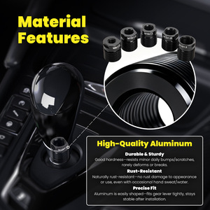 Universal M18x1.5 <strong>Shift</strong> Knob Adapter Aluminum Alloy Shifter Extension for Car Modification (Performance Upgrade) - Product Image 2