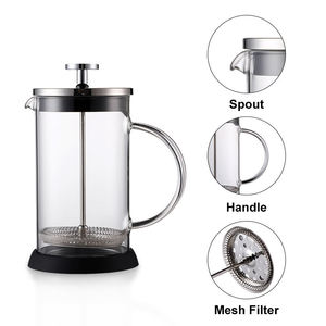 <span class=keywords><strong>Cafetière</strong></span> à piston SEECIN en acier inoxydable 350 ml, <span class=keywords><strong>cafetière</strong></span> professionnelle en verre borosilicate résistant à la chaleur - Product Image 5