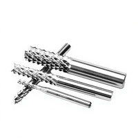 Fraise à queue CNC pour PCB en carbure de tungstène, angle de hélice 25°, HRC65, pour gravure et fraisage, outils de découpe de fibre de carbone OEM/ODM