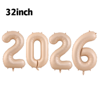 Ballons personnalisés en Mylar doré de 32 pouces, personnalisables, logo, ballon à l'hélium, nouvel an, anniversaire, fête de naissance, accessoire de fête