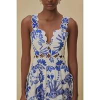 Neuheiten Schulterfreies Trägerloses Design Rückenfreies Urlaubs-Sexy Wickel-Oberteil Lässiges Blumen-Minikleid