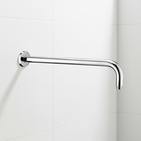 Accessoires de salle de bain muraux, support de bras de douche en laiton, bras de douche en acier inoxydable, fabrication en usine