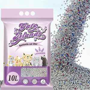 Arena para Gatos de Aglutinación Rápida con Aroma a Lavanda y Control de Olores, Arena Sanitaria de Bentonita - Product Image 1