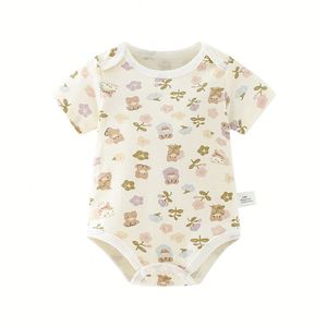 Vêtements rampants pour bébé Pyjamas pour nouveau-né Barboteuses en coton à manches longues pour enfant Bonnet de nuit Barboteuses pour bébé en coton - Product Image 1