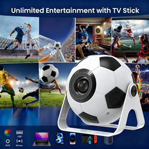 Set de Regalo Proyector Inteligente Diseño de Balón de Fútbol 4G Wifi Cine Teatro Portátil Proyector de Bolsillo para la Copa Mundial - Product Image 5