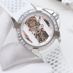 Luxury Mechanical <strong>Watch</strong> for Men Diamond Bezel <strong>Skeleton</strong> Functional Dial Sports <strong>Watch</strong> with Box - Product Image 1