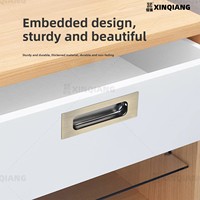 Poignée encastrée invisible en acier inoxydable 201 et 304 au design moderne pour porte coulissante et tiroir de meuble