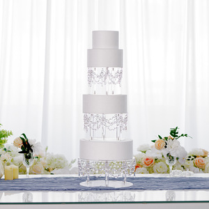 Support à gâteau en acrylique pour mariage, séparateur de gâteau de mariage, plateau à gâteau pour fête d'anniversaire, fournitures de décoration de gâteau pour baby shower - Product Image 3