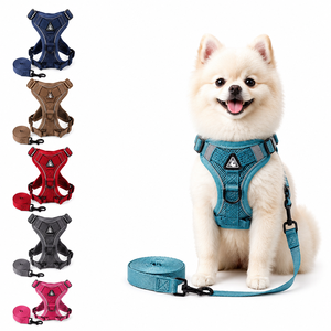 New Cat Harness Leash Escape Proof Reflective Breathable Anti-Escape Polyester Chest Strap For Walking Small Medium Dogs Cats