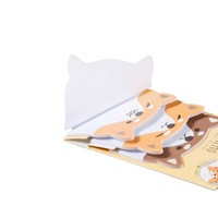 Notas Adhesivas Creativas con Forma de Animales, Post-its de Dibujos Animados Reposicionables, Notas Personalizables con Logotipo, Juego de 6 Libretas Exquisitamente Diseñadas