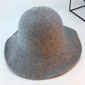 YZ Winter High Quality Custom Felt Cloche Wool Bucket Hat