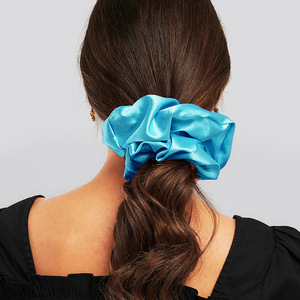 Oversized Chouchou Satijn Hijab Volumizer Haar Tie Hijab Chouchou Voor Moslim Vrouwen