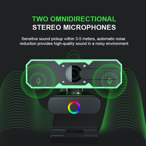 Đầy đủ HD 1080P Webcam USB2.0 miễn phí điều khiển máy tính để bàn Webcam PC máy ảnh cho <span class=keywords><strong>Streaming</strong></span> chơi game video gọi điện thoại - Product Image 5