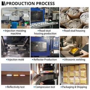 Светоотражающий пластиковый АБС-маркер для тротуара, недорогой отражатель, 3 м, отражатель, кошачий глаз, китайский производитель, цена, дорожное предупреждение о безопасности дорожного движения - Product Image 5