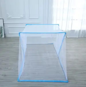 Mosquitera y dosel de cama plegable de poliéster 100% con logotipo personalizado, bolsa de transporte completa, funda de cama para bebés y adultos, diseño Circular - Product Image 1