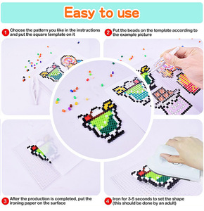 Cuentas de plástico para manualidades, juguetes educativos para bebés, 5mm, Hama Perler, cuentas de fusibles, tablero de clavijas de China - Product Image 6