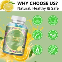Daynee anti-aging gummies Vegan blauwe fruitige gummies Suiker-vrije huidverzorgingsondersteuning Daynee voedingssupplement