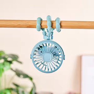 Ventilador de ocho aspas de alta calidad personalizable con carga USB, tres velocidades de viento, para coche de bebé, hotel, RV, con luz y alimentación por batería - Product Image 5