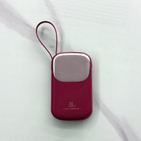 Câbles intégrés, station d'alimentation portable ultra-mince de grande capacité 10000mAh, sortie 22,5W, type-C, chargeur de téléphone portable, livraison rapide