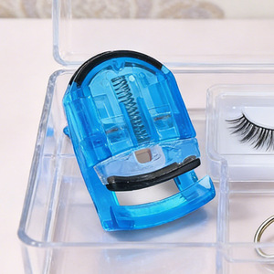 Portable Eyelash Curler Mini Plastic Blue For Teens And Youth Makeup Tool - Product Image 1