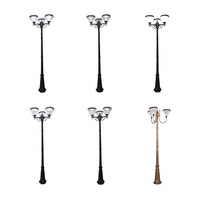 Lampe de poteau de clôture de jardin à énergie solaire ou électrique