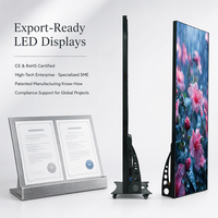 Écran LED intérieur P1.53 P2 P1.86 P2, affichage miroir, signalétique LED pour magasin de détail, publicité commerciale, panneau vidéo