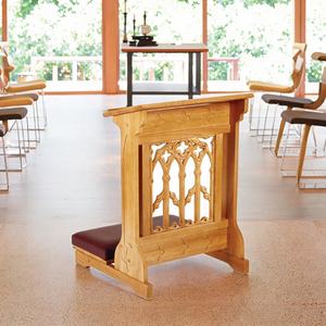 Tabouret <span class=keywords><strong>de</strong></span> prière/agenouilloir rembourré en bois massif, éco-responsable, fait main, <span class=keywords><strong>de</strong></span> style moderne, pour hôtels, écoles et salons - Product Image 6