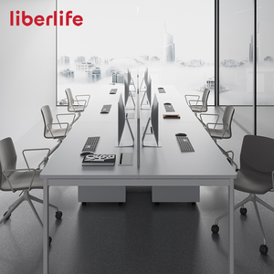 Modular Modern Furniture 4 Seater <strong>Computer</strong> Desk Writing Office <strong>Table</strong> for Workstation - Product Image 2