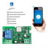 Module de commutation intelligent pour moteur Ewelink 1 canal Wifi RF DC AC 7-32v 1 canal, télécommande 433mhz, fonctionne avec Alex, relais 10A autobloquant