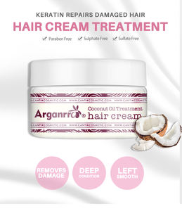 Crème Hydratante Bio pour <span class=keywords><strong>Cheveux</strong></span> Bouclés <span class=keywords><strong>Masque</strong></span> Capillaire à la Kératine à l'Huile de Coco pour <span class=keywords><strong>Cheveux</strong></span> <span class=keywords><strong>Crépus</strong></span> et Coils - Product Image 2