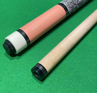 Queue de billard professionnelle de haute qualité, articulée 1/2, style américain, tête large 12,5 mm 13 mm, en érable