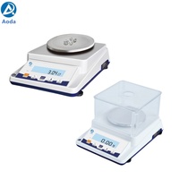 Balance analytique électronique de laboratoire Aoda AD310-1B 310g 0,1g avec écran LCD blanc, répétabilité 0,2mg, calibrage automatique