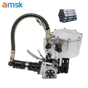 KZ19/25/32 Machine de conditionnement combinée portative de bandes métalliques pour le paquet de bois de brique 19/25/32mm outils de cerclage pneumatiques en acier - Product Image 1