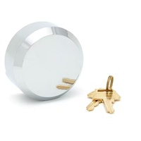 Van Lock Jeu de moraillons pour cadenas de haute sécurité avec clé 73mm Manille cachée Serrure pour porte de garage avec boulons de fixation Cadenas pour rondelle de hockey