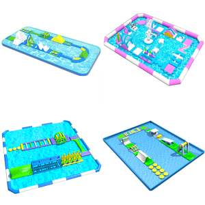 Tobogán Inflable Acuático con Obstáculos en el Mar, Entretenimiento Acuático Flotante para Adultos, Juego Deportivo, Parques Acuáticos Inflables para Niños - Product Image 4