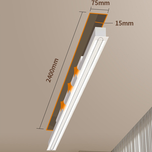 Balcon invisible encastré avec poteau de séchage, étendoir à linge électrique intelligent à levage automatique pour la maison - Product Image 5