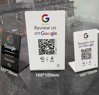 Individuelle PVC RFID NFC Visitenkarte mit NTAG215 Chip, wasserdicht, für Google Bewertungen, Instagram, Facebook